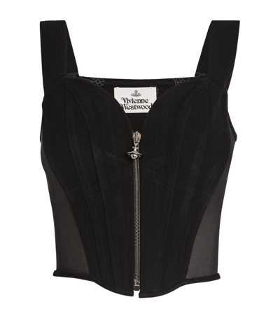 Shop Vivienne Westwood Classic Corset Top In Black