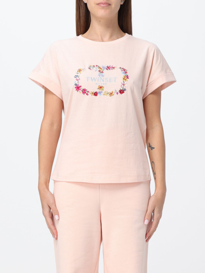 Shop Twinset T-shirt  Woman Color Pink