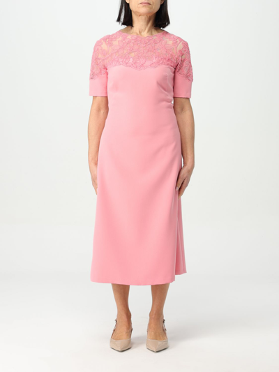 Shop Ermanno Scervino Dress  Woman Color Pink
