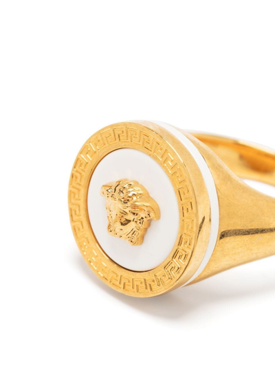 Shop Versace La Medusa Ring In Gold