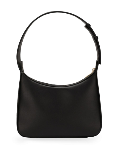 Shop Dolce & Gabbana 3.5 Leather Shoulder Bag In Black