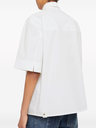 Shop Jil Sander Cotton Polo Shirt In White