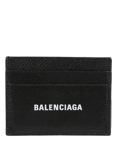 Shop Balenciaga Credit Card Holder With Logo