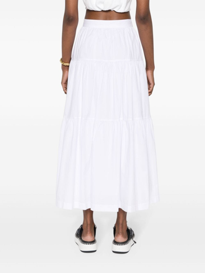 Staud Sea Cotton Poplin Midi Skirt