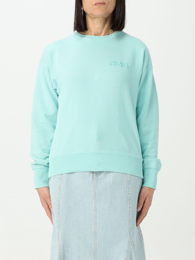Shop Isabel Marant Sweatshirt  Woman Color Sky Blue