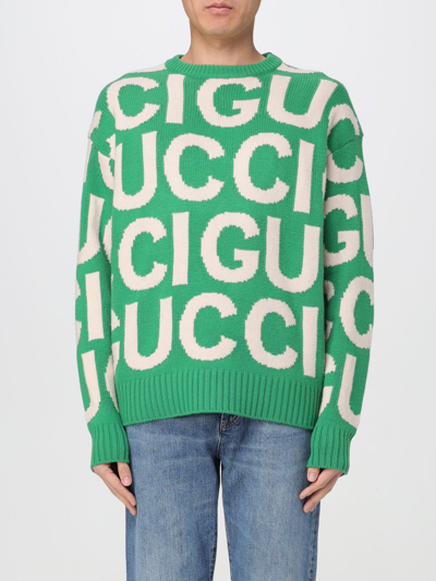 Shop Gucci Sweater  Men Color Green