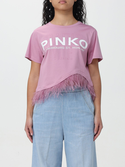 Shop Pinko T-shirt  Woman Color Pink