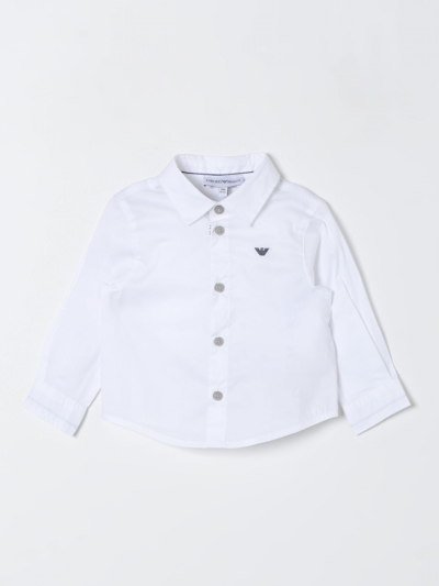 Shop Emporio Armani Shirt  Kids Kids Color White