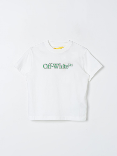Shop Off-white T-shirt Off White Kids Kids Color White