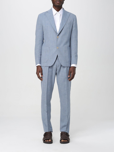 Shop Eleventy Suit  Men Color Denim