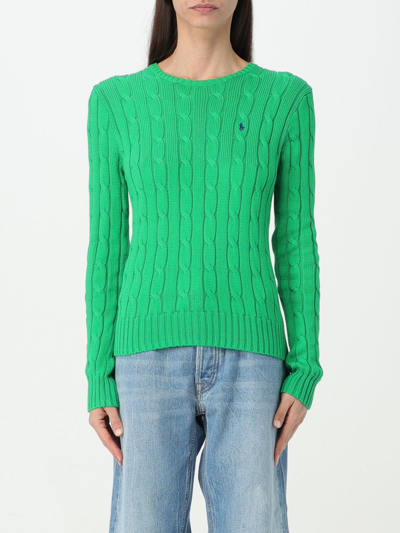 Shop Polo Ralph Lauren Sweater  Woman Color Green