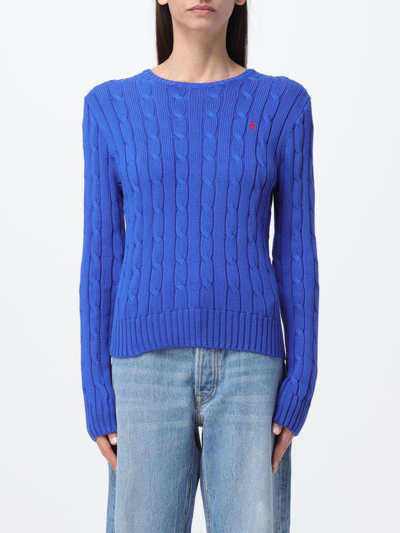 Shop Polo Ralph Lauren Sweater  Woman Color Blue