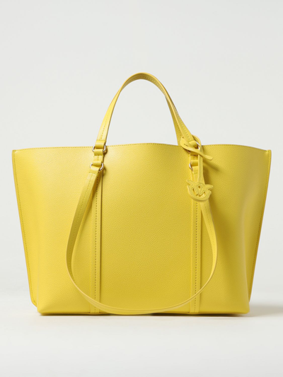 Shop Pinko Tote Bags  Woman Color Yellow