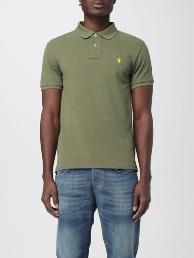 Shop Polo Ralph Lauren Polo Shirt  Men Color Green