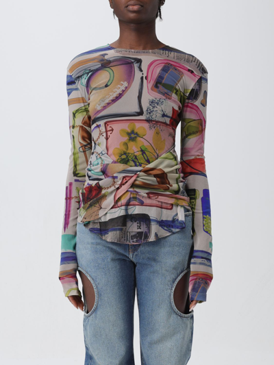 Shop Off-white Sweater  Woman Color Multicolor