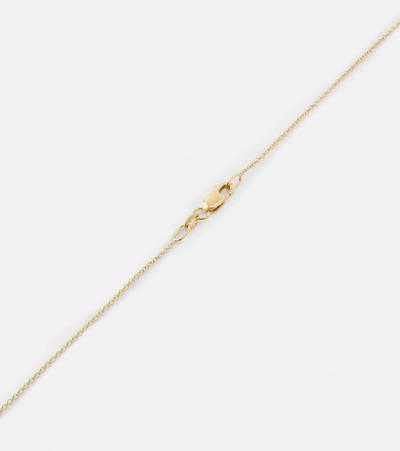 Ileana Makri 18kt Gold Necklace With Diamonds And Tsavorites In Multicoloured