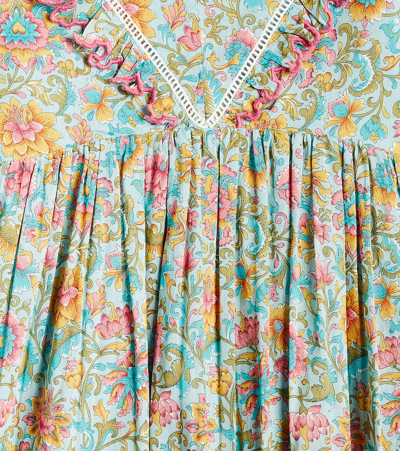 Shop Louise Misha Siloe Floral Cotton Dress In Multicoloured