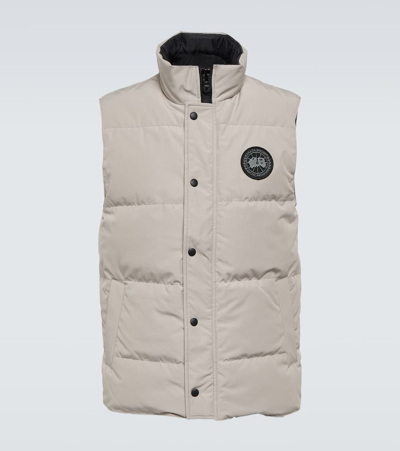 Shop Canada Goose Black Label Garson Down Vest In Beige