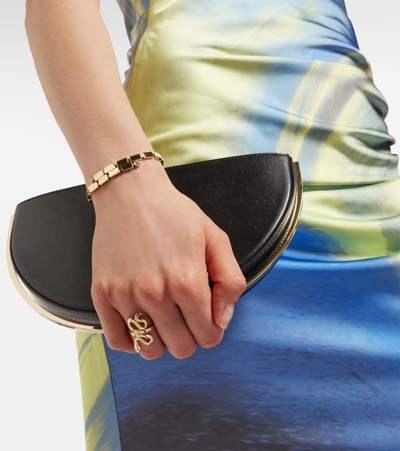 Ileana Makri 18kt Gold Ring With Emeralds In Metallic