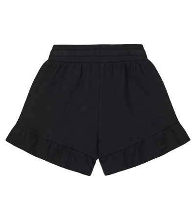 Shop Moschino Teddy Bear Cotton-blend Jersey Shorts In Black