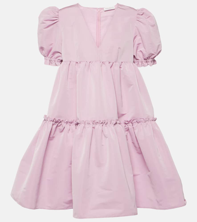 Shop Nina Ricci Gathered Tiered Minidress In Pink