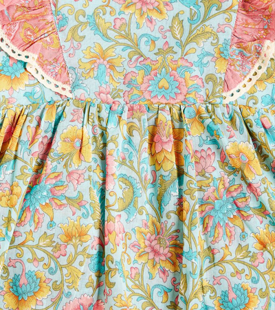 Louise Misha Baby Lena Floral Cotton Playsuit In Multicoloured