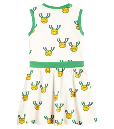 Mini Rodini Medals Cotton-blend Jersey Dress In Multicoloured