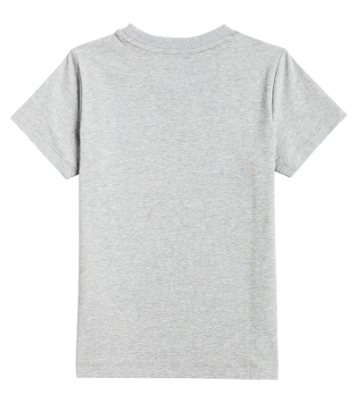 Shop Moschino Teddy Bear Cotton-blend Jersey T-shirt In Grey