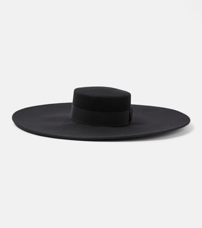 Shop Nina Ricci Wool Hat In Black