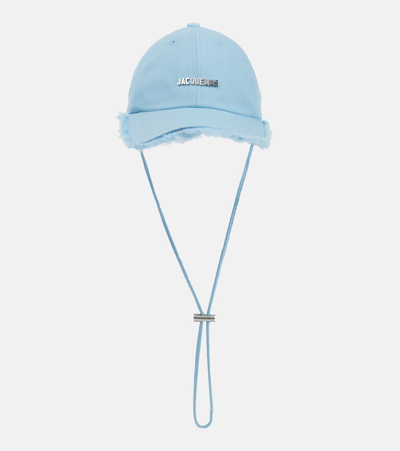 Shop Jacquemus Le Casquette Artichaut Baseball Cap In Blue