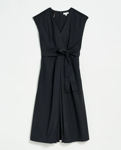 Shop Reid V Neck Dress In Black