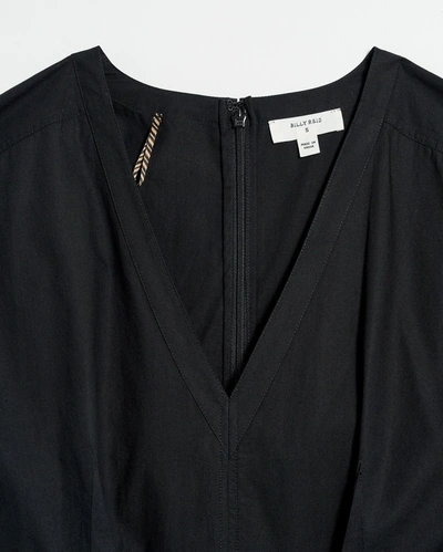 Reid V Neck Dress In Black