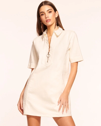 Shop Ramy Brook Tunechi Denim Shirt Dress In White