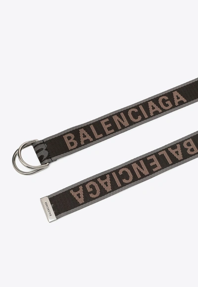 Shop Balenciaga D Ring Monogram Belt In Multicolor
