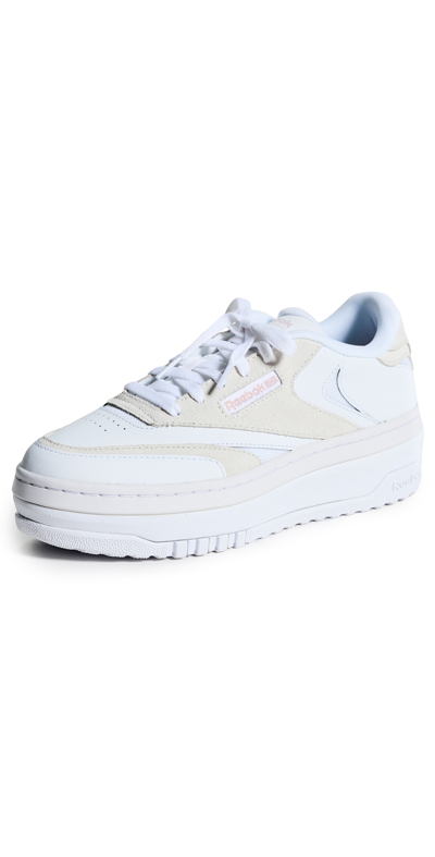 Shop Reebok Club C Extra Sneakers White/ashen Lilac/pure Grey