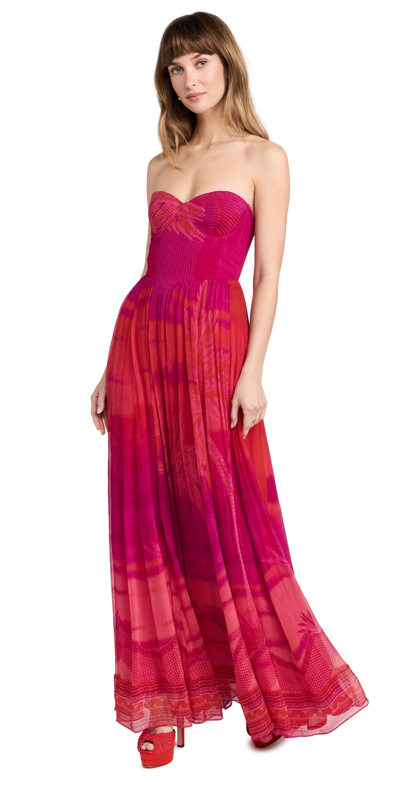 Shop Hemant & Nandita Long Dress Multicolor