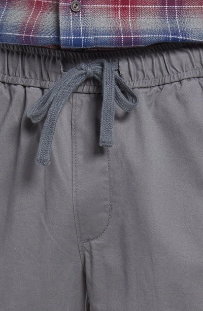 Shop Treasure & Bond Elastic Waist Twill Chino Pants In Grey Castlerock