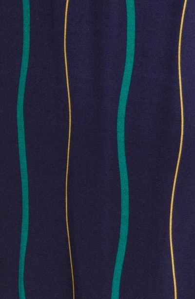 Shop Madewell Layton Wavy Stripe Midi Slipdress In Fresh Blueberry