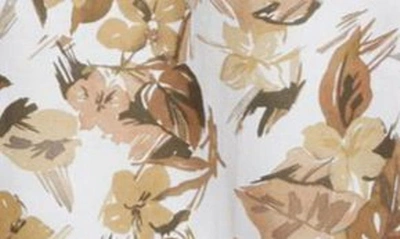 Rodd & Gunn Upper Charlton Floral Short Sleeve Button-up Shirt In Khaki