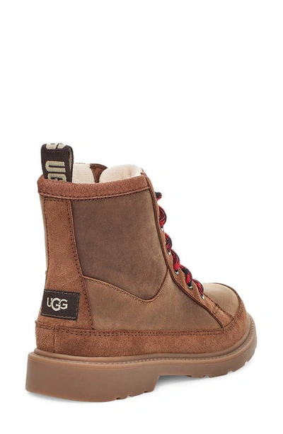 Shop Ugg Kids' Robley Waterproof Boot In Walnut