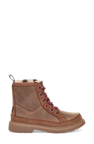 Shop Ugg Kids' Robley Waterproof Boot In Walnut