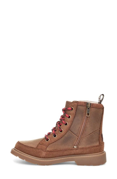 Shop Ugg Kids' Robley Waterproof Boot In Walnut