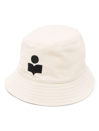 Shop Isabel Marant Hats In Ecru/black