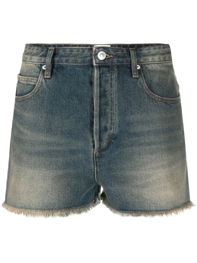 Shop Isabel Marant Shorts In Faded Blu