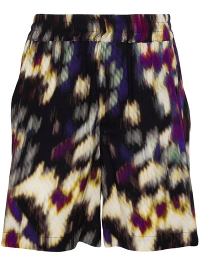 Shop Isabel Marant Marant Shorts In Ochre/black