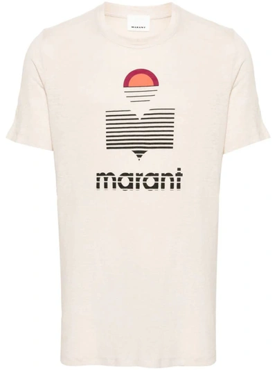 Shop Isabel Marant Marant T-shirts And Polos In Beige