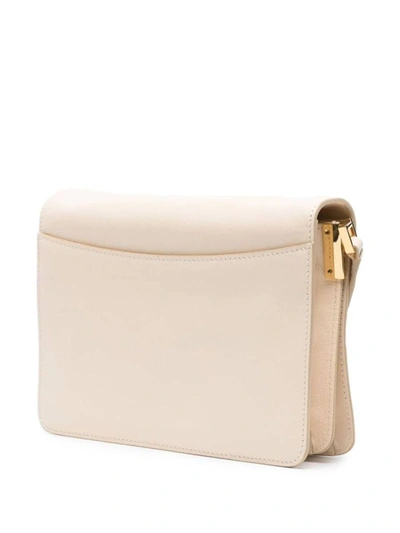 Marni Medium Trunk Soft Shoulder Bag In Shell