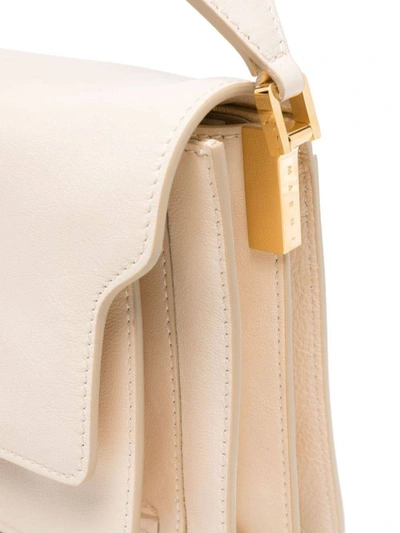 Marni Medium Trunk Soft Shoulder Bag In Shell