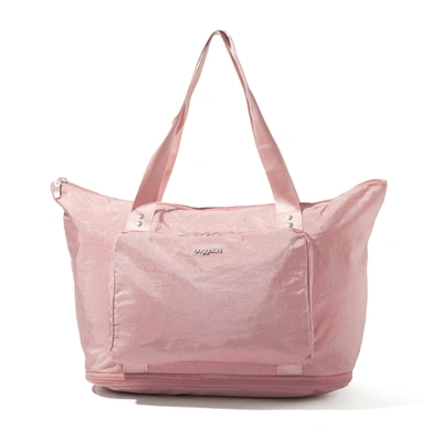 Shop Baggallini Carryall Expandable Packable Tote Bag In Pink