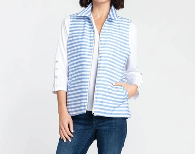 Shop Hinson Wu Lauren Vest In Blue/white